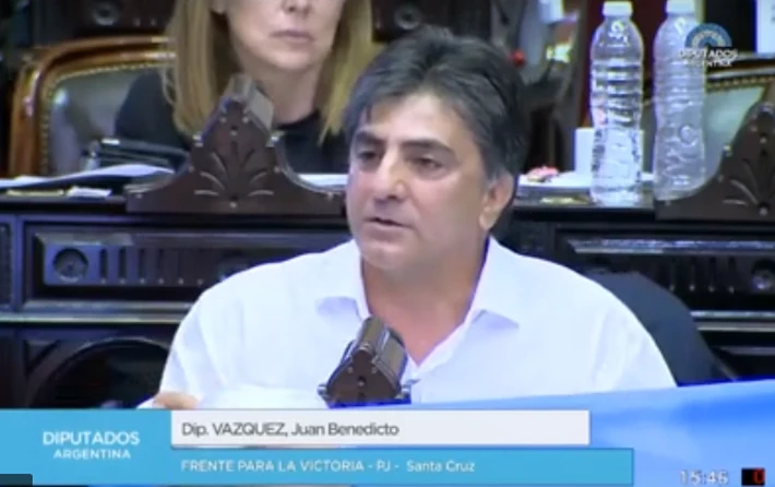Diputado Vázquez reconoció que en Santa Cruz se pagan "sueldos de hambre" pero culpó a Nación