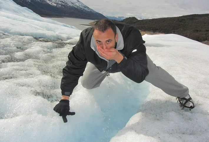 Manu Ginobili recordó su visita al glaciar hace 9 años: "Que ganas me dieron de volver"