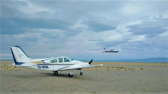 Aeroclub Walter D´Anna: Cuatro aviones privados hicieron escala en El Chaltén