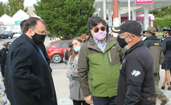 Zannini participó de los actos por Malvinas en El Calafate