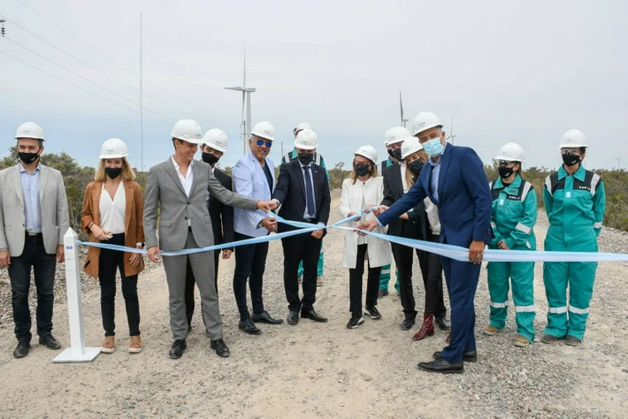 Alicia inauguró el Parque Eólico en Cañadón Seco